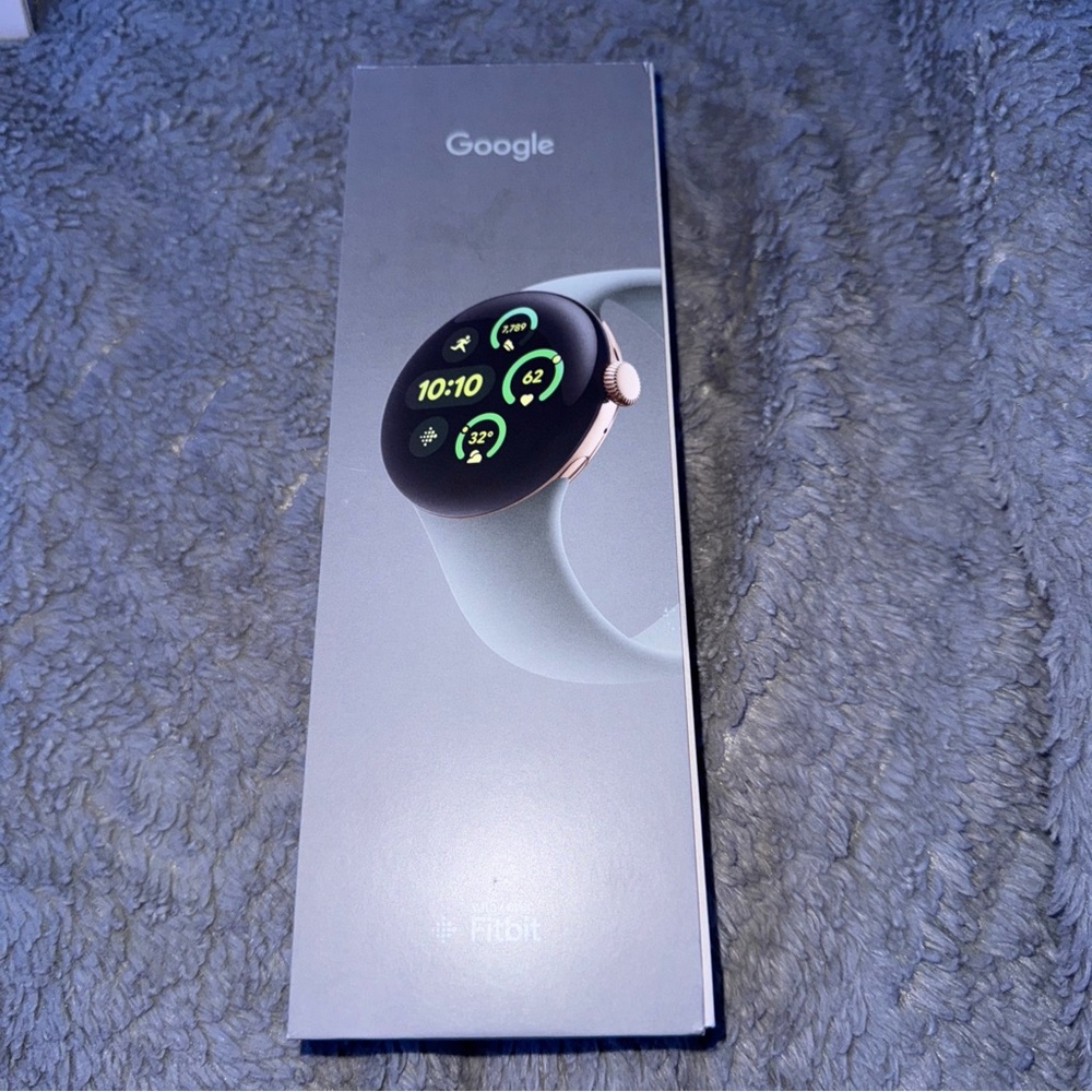 Google Pixel Watch 3 41mm Wi-fi Model.  Champagne Gold Face and a Hazel Band